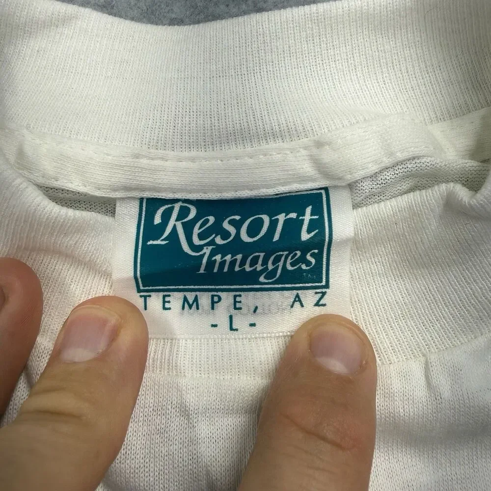 VTG 90s Resort Images Florida Marlins MLB Graphic Shirt Large Single Stitch